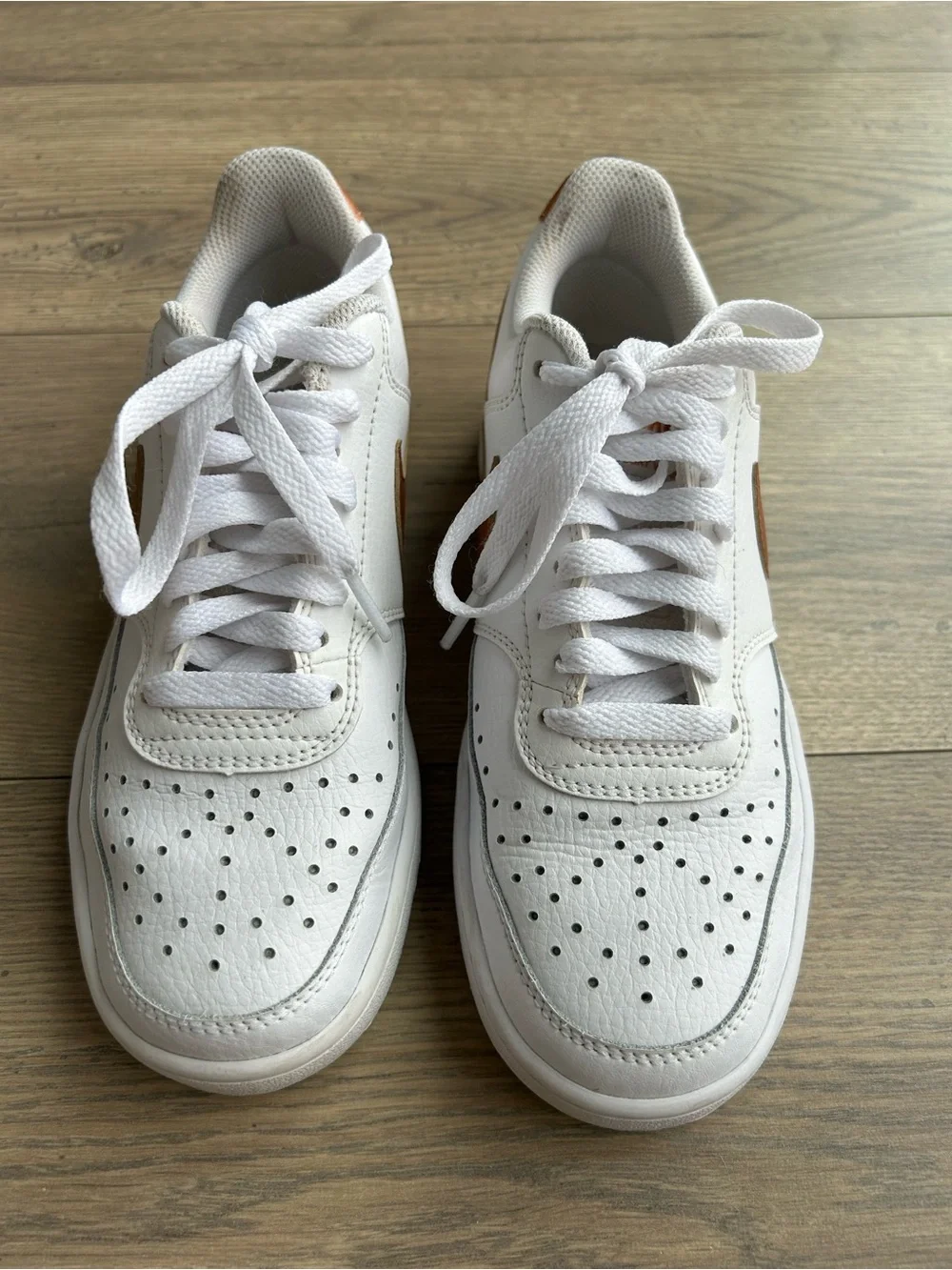 Nike Women's Sneakers with Copper Swoosh